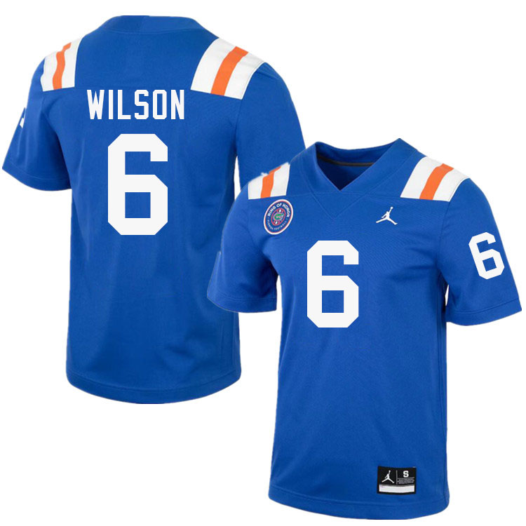 #6 Dallas Wilson Gators Jersey,Florida Gators College Football Jerseys Stitched-Throwback Royal